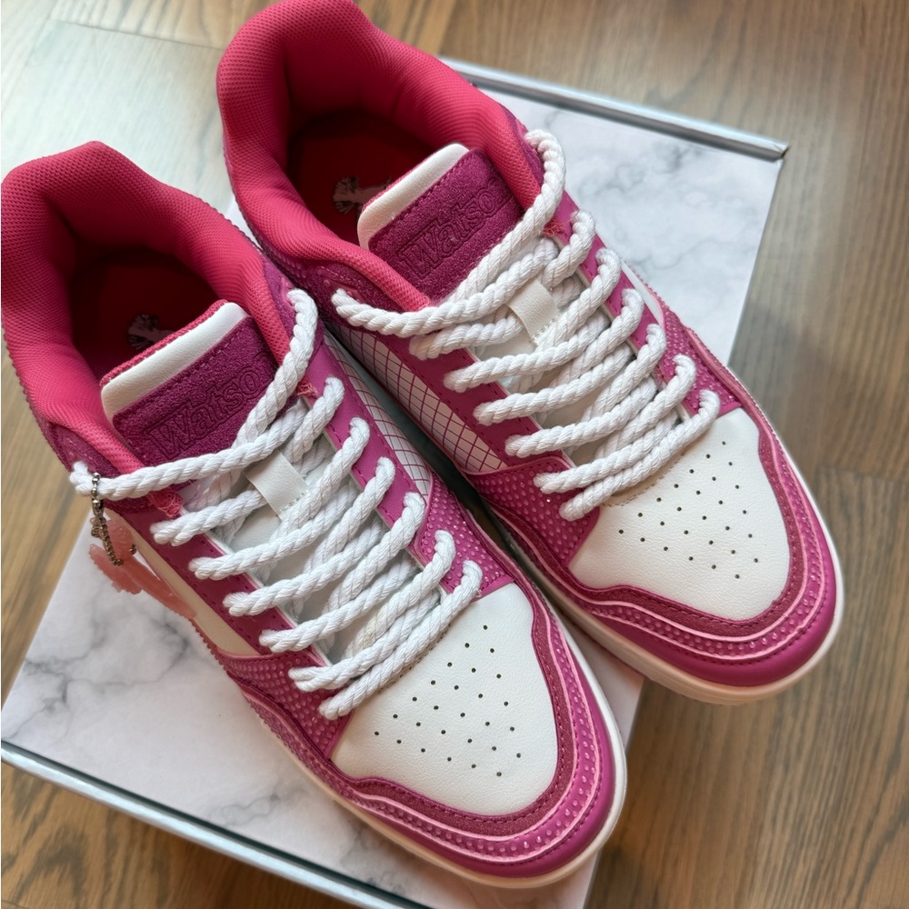 AllStarElite - Watson Sneakers Pink & White Embellished Women's Sneakers W9 / M7 - Picture 7 of 7